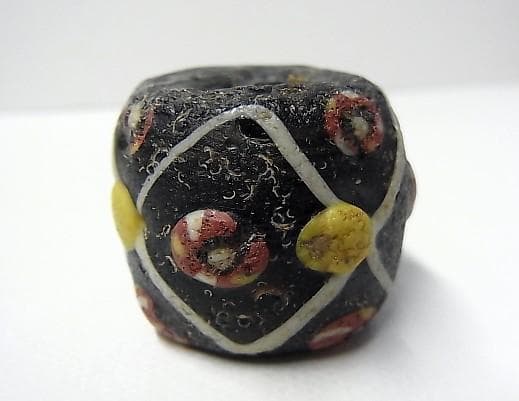 ★K0506★古代とんぼ玉 (A54)　北欧　バイキング　特大　ガラスビーズ