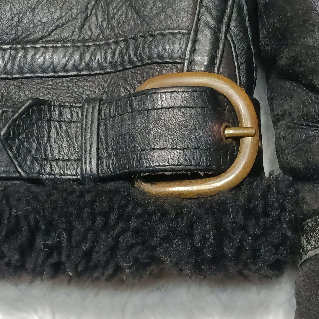 ✨希少サイズ42✨ハーレーダビッドソン　B-3 ムートン　フライトジャケット　黒