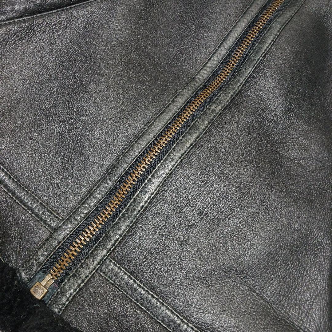 ✨希少サイズ42✨ハーレーダビッドソン　B-3 ムートン　フライトジャケット　黒