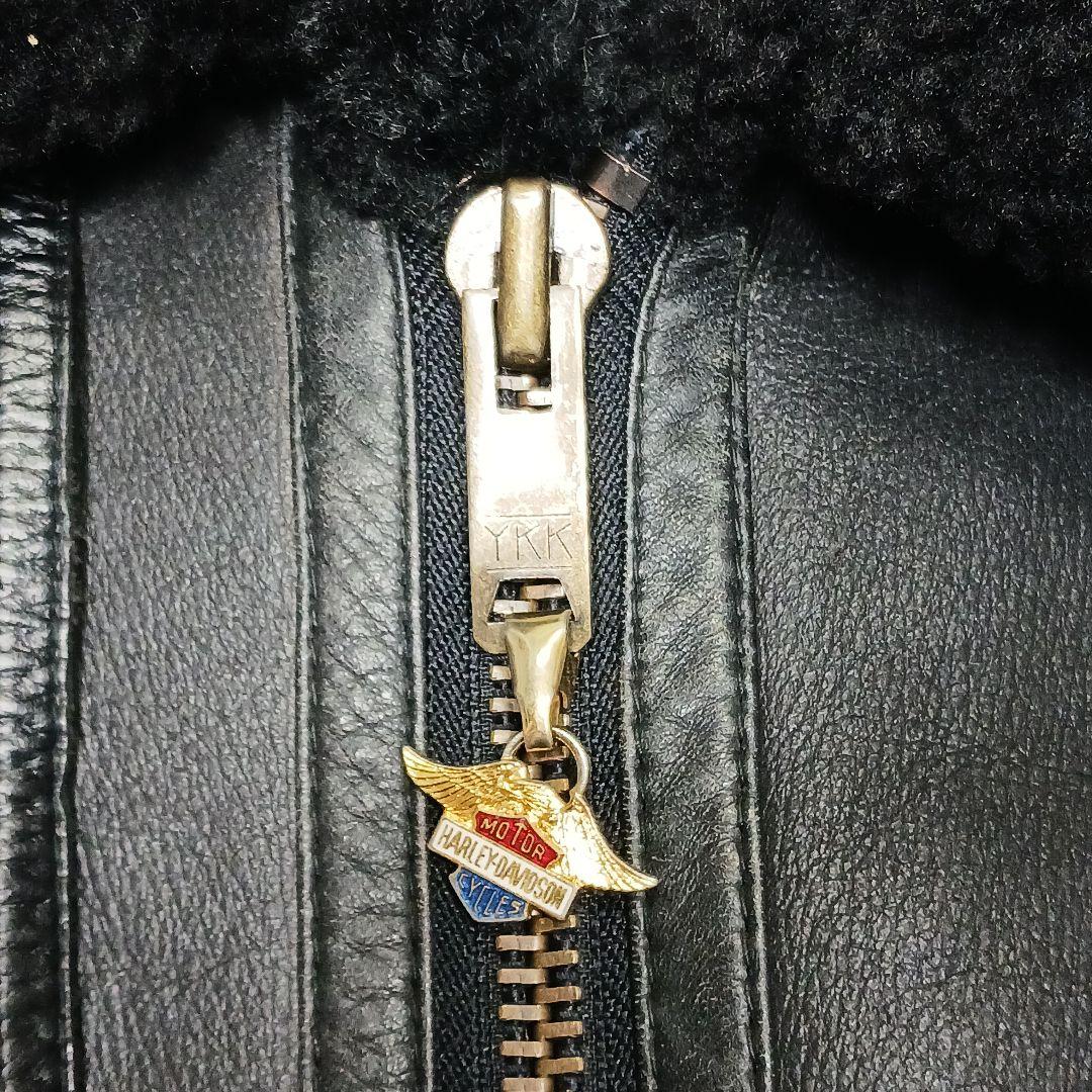 ✨希少サイズ42✨ハーレーダビッドソン　B-3 ムートン　フライトジャケット　黒