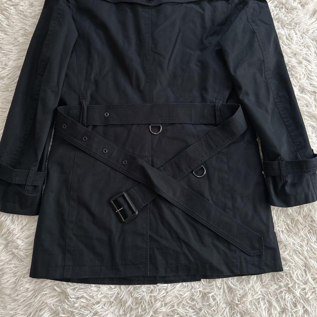 バーバリーブラックレーベル ダブルトレンチコート ライナー付 ベルト 2way