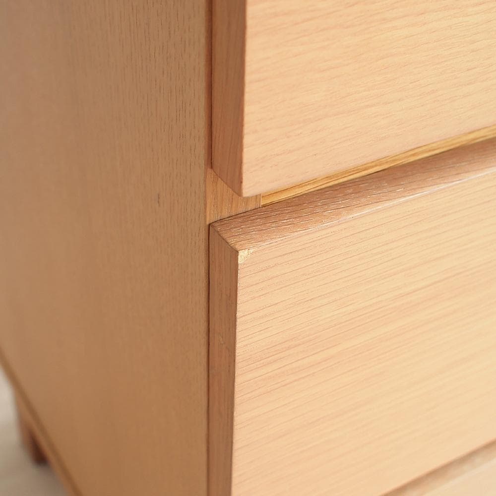 廃盤品 無印良品/MUJI オーク材 4段チェスト ナチュラル ZR23275