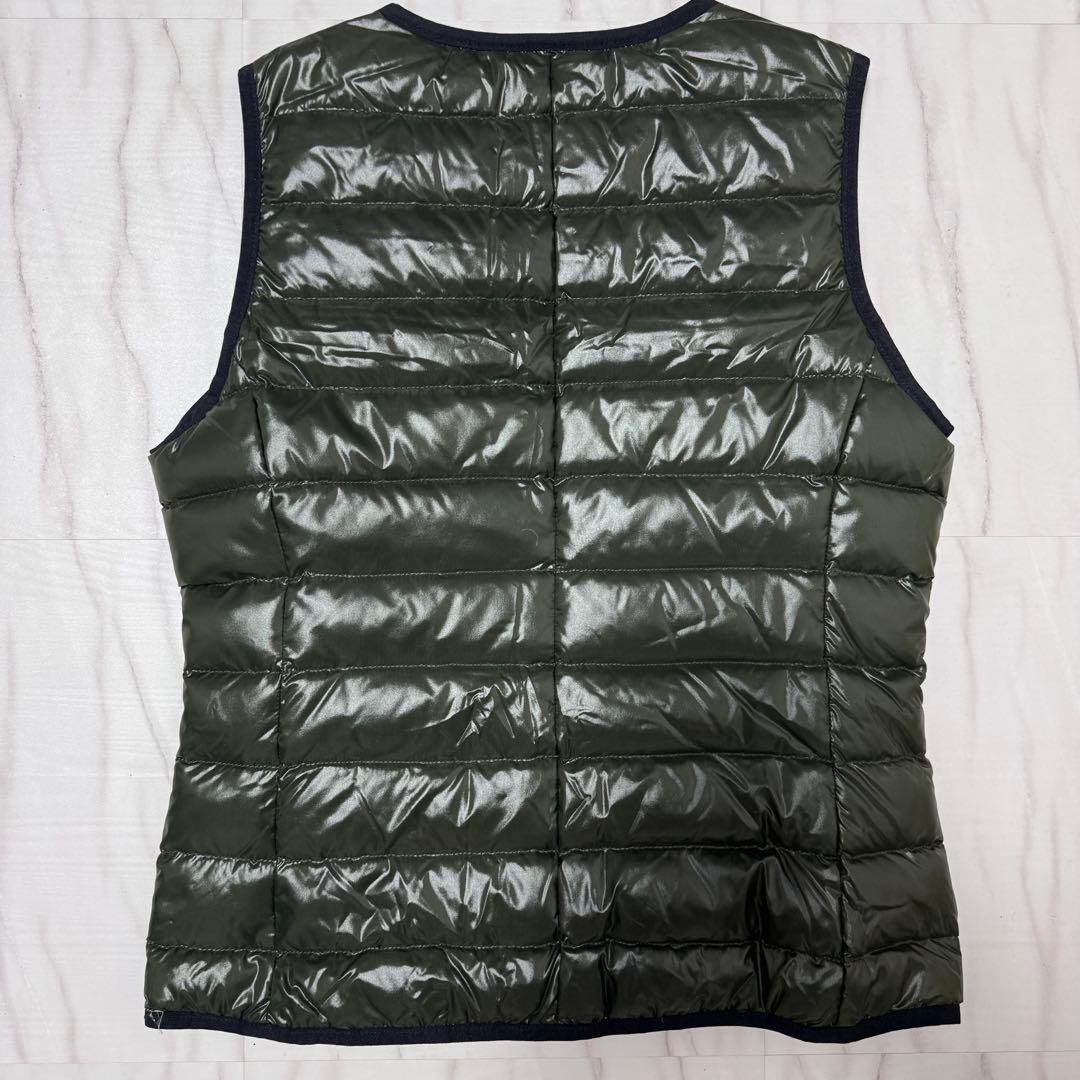 極美品✨Lサイズ TATRAS インナーダウンベスト モスグリーン 美シルエット