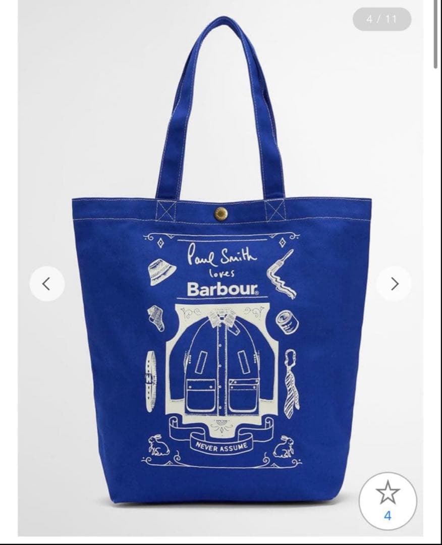 Barbour Paul smithトートバッグ