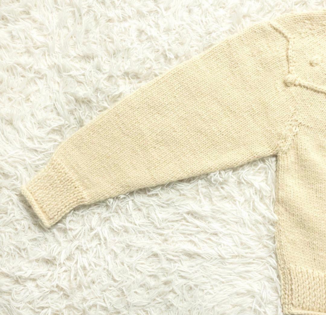 ビュルデサボン 24AW ネパールハンドニット ジグザグ求心 プルオーバー