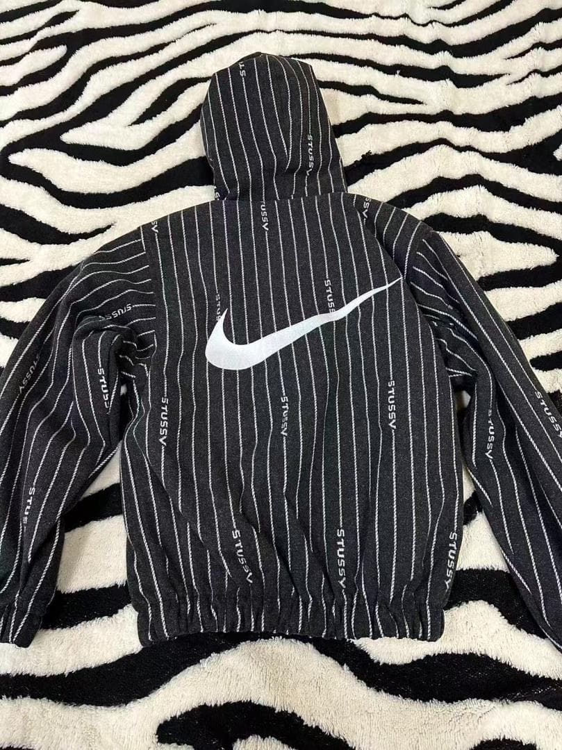 ジャケット・アウター Stussy x Nike Striped Wool Jacket