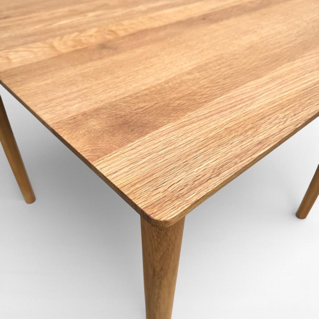 美品 クラッシュゲート コロン ダイニングテーブル 86cm オーク材 北欧