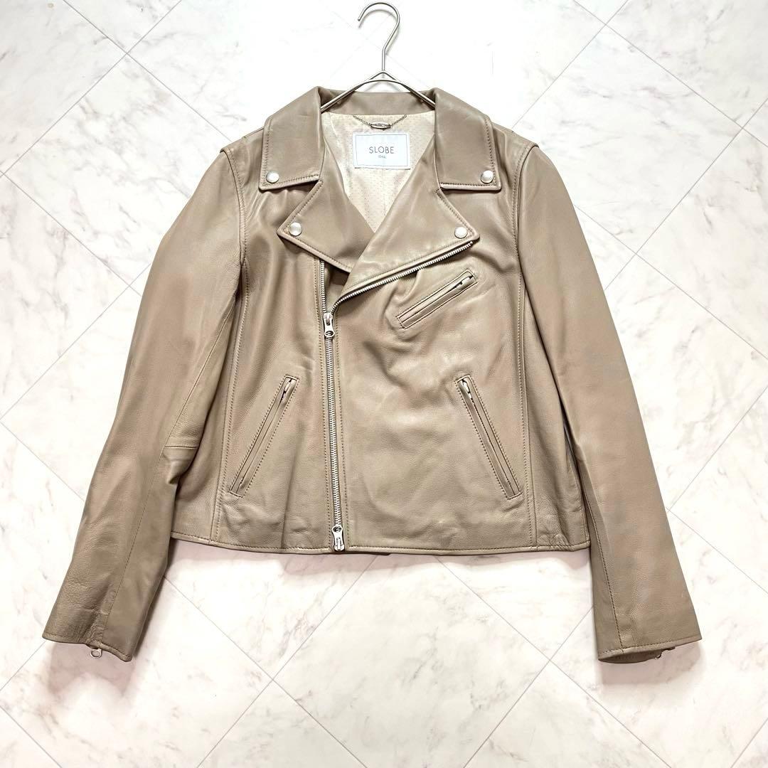 極美品✨スローブイエナ　羊革　レザー　ライダースジャケット　L 40