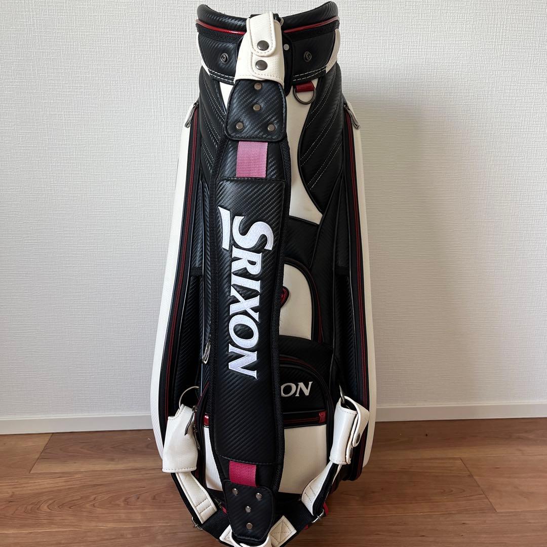 Srixon Z ゴルフキャディバッグ ホワイト/ブラック/レッド　ツアーモデル