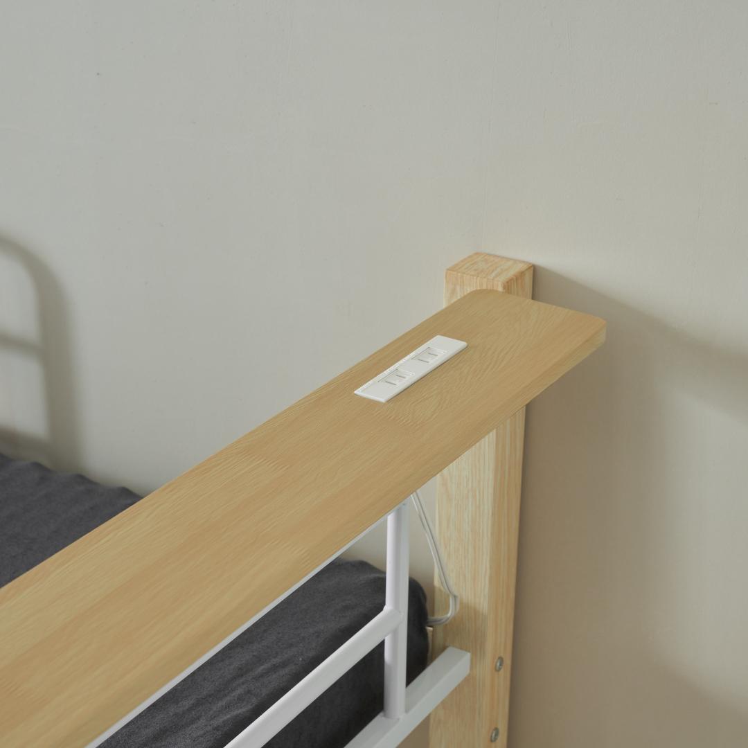 限定赤字価格！！ロフトベッド パイプベッド 耐荷重150kg NATURAL