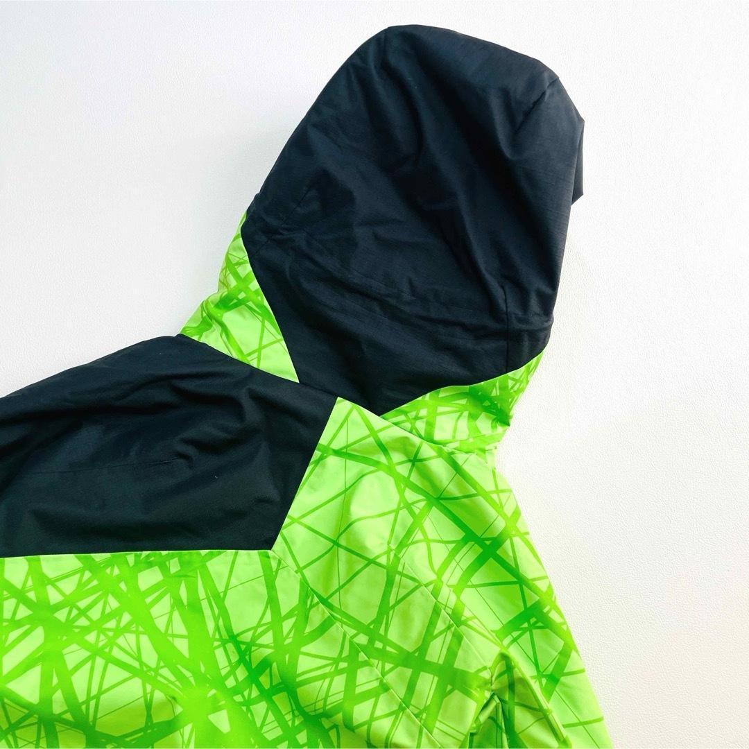 6649【美品】デサント　中綿スキージャケット　メンズ　グリーン　バイカラー