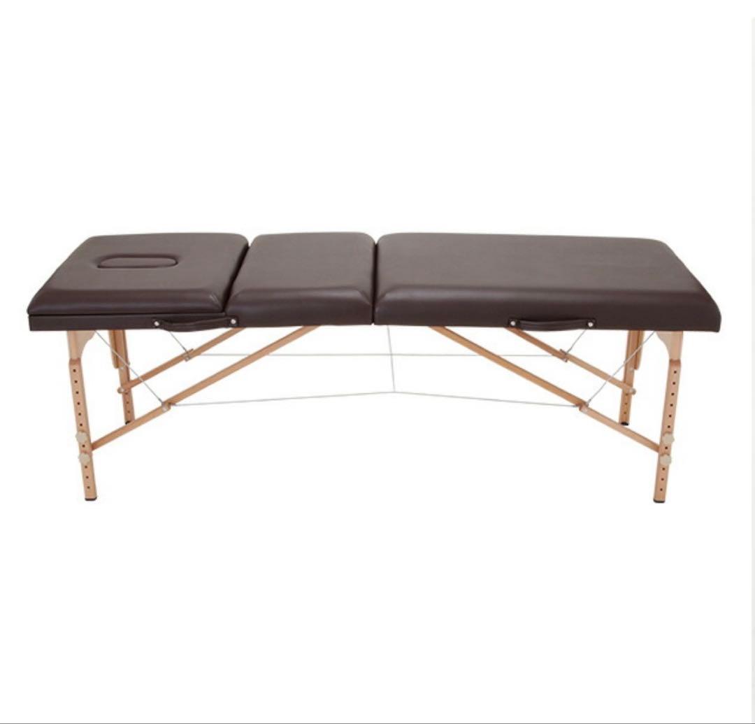 折りたたみ式マッサージベッド ブラウン