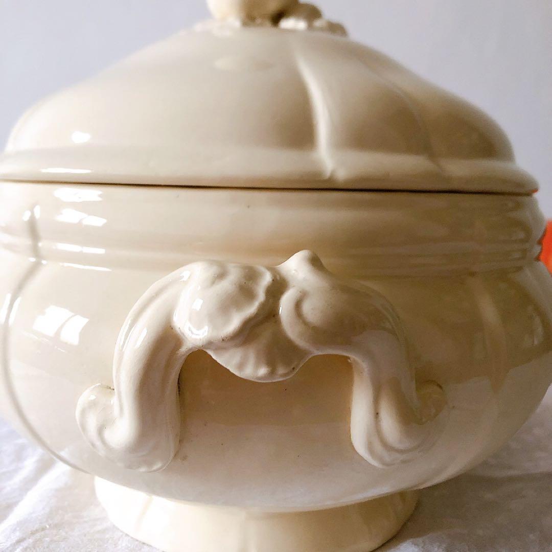 ディゴワンサルグミンヌ 花リムスーピエール フランスアンティーク食器　ブロカント