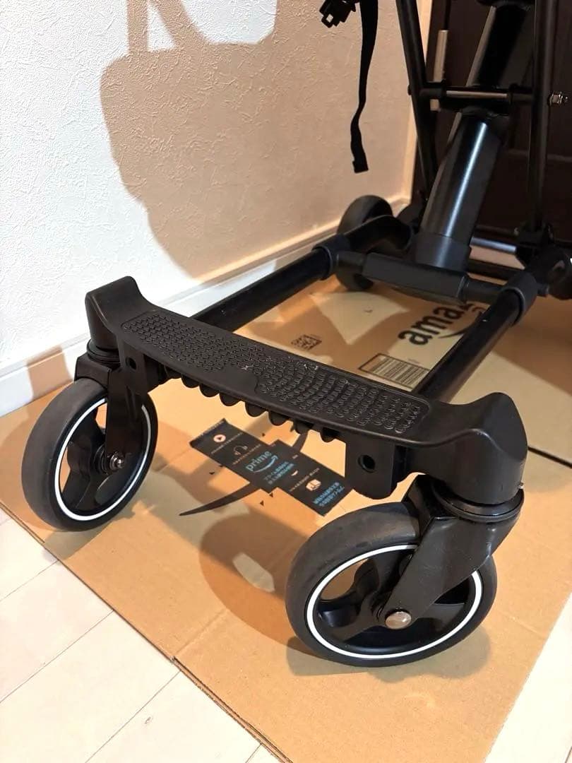 キッズトラベル　ベビーカー　シングル　ブラック　美品　おまけ付き