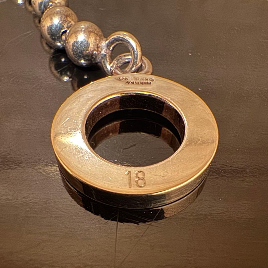 【美品】GUCCI　ボールチェーンブレスレット　サイズ18