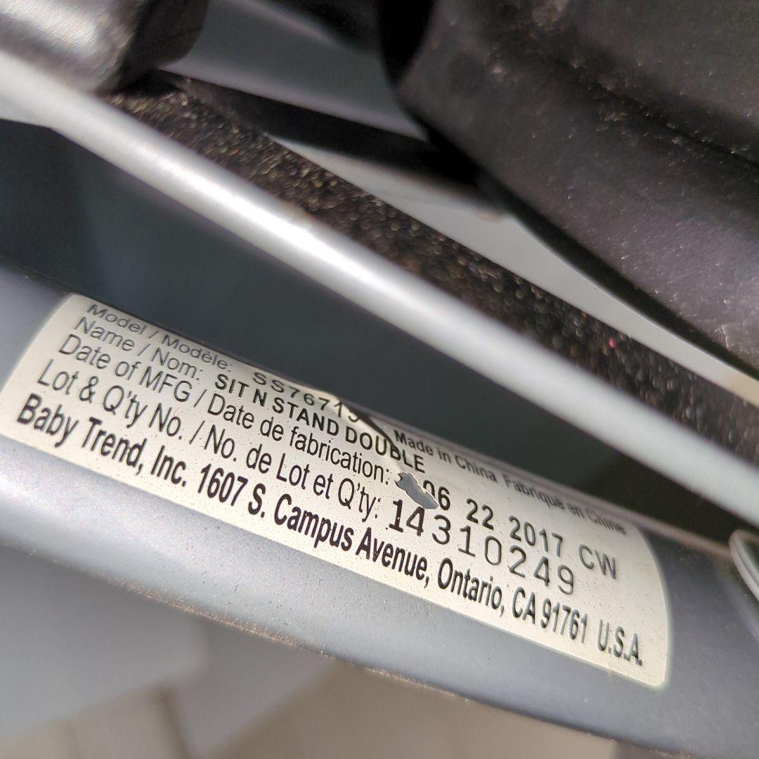 babytrend ベビートレンド　シット&スタンド　2人乗りベビーカー
