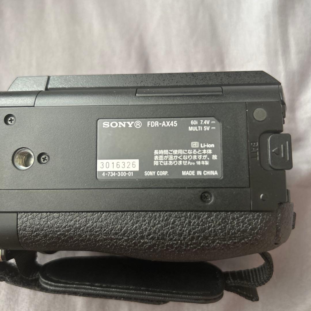 SONY FDR-AX45 4Kビデオカメラ 追加バッテリー付き
