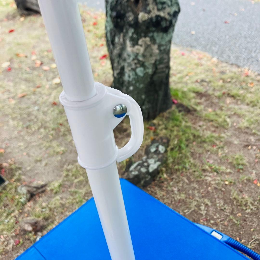 折りたたみキャンプテーブルセット 4人用　パラソル付き