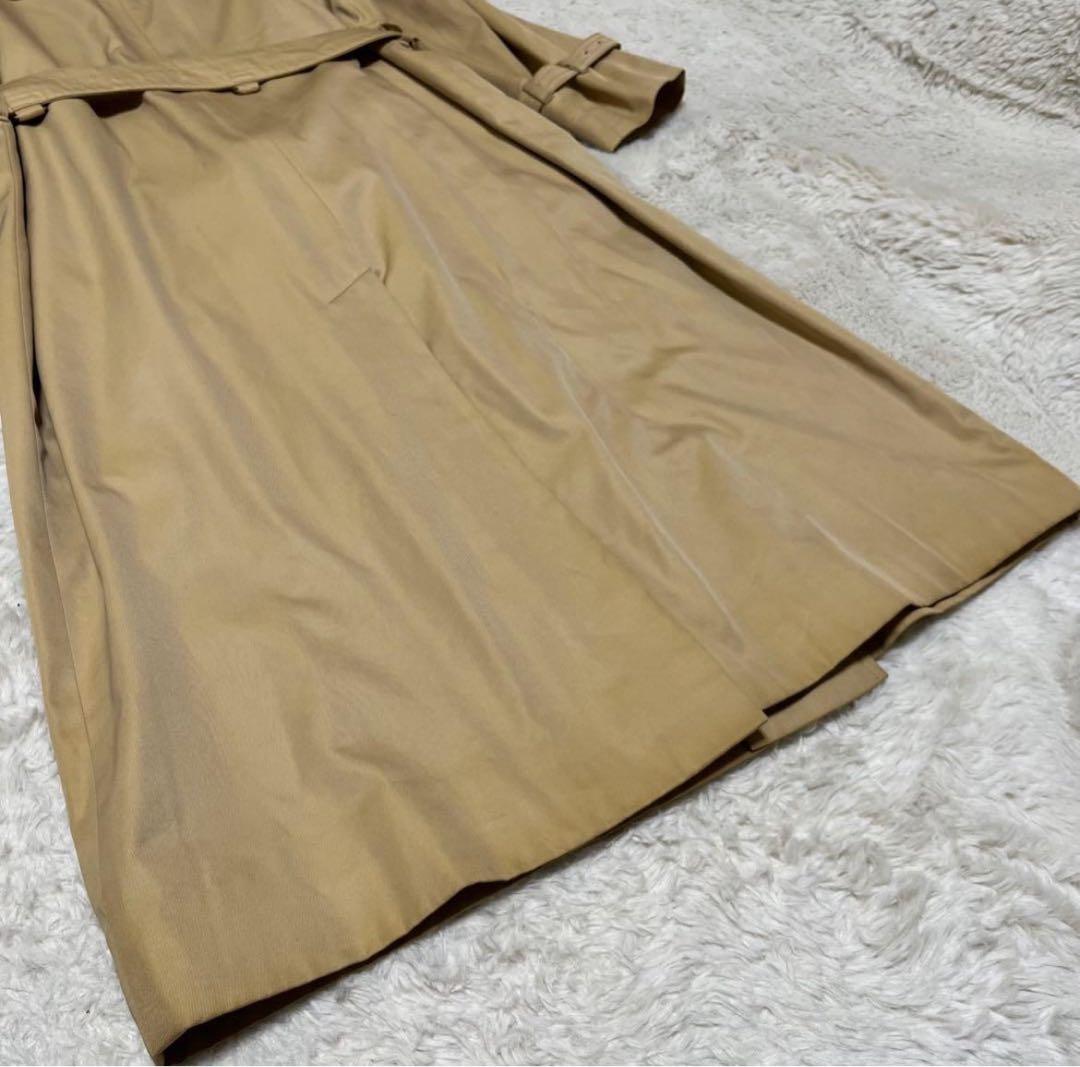 アクアスキュータム　ロング丈　トレンチコート　ベルト　クラブチェック　Aqua5