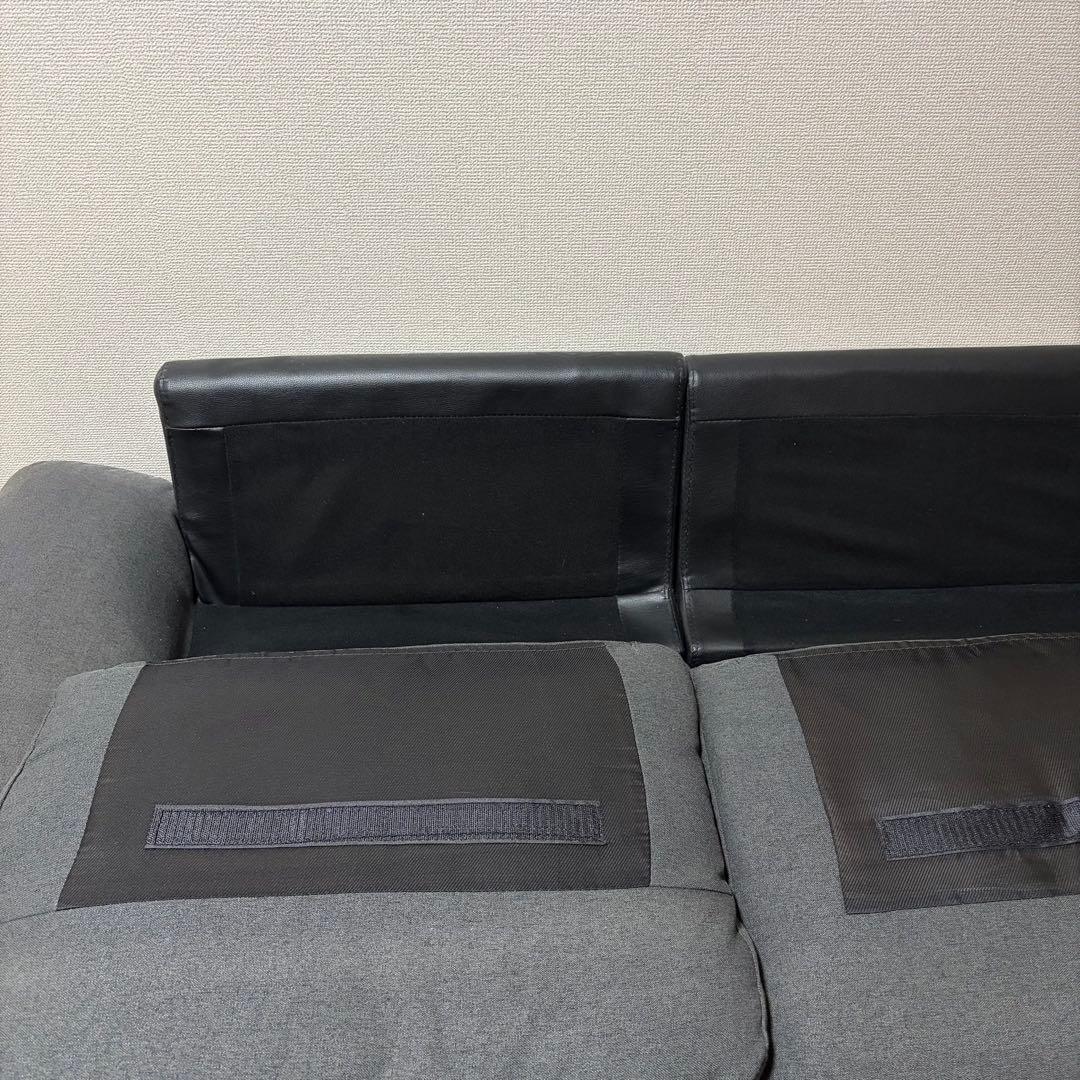 ソファ　カウチソファ　３人掛け　ソファーセット　オットマン付き　フルカバーリング