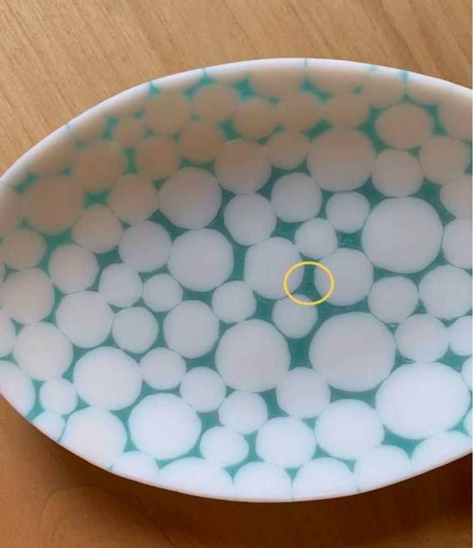 田子美紀さん⭐︎楕円形のドット模様プレート