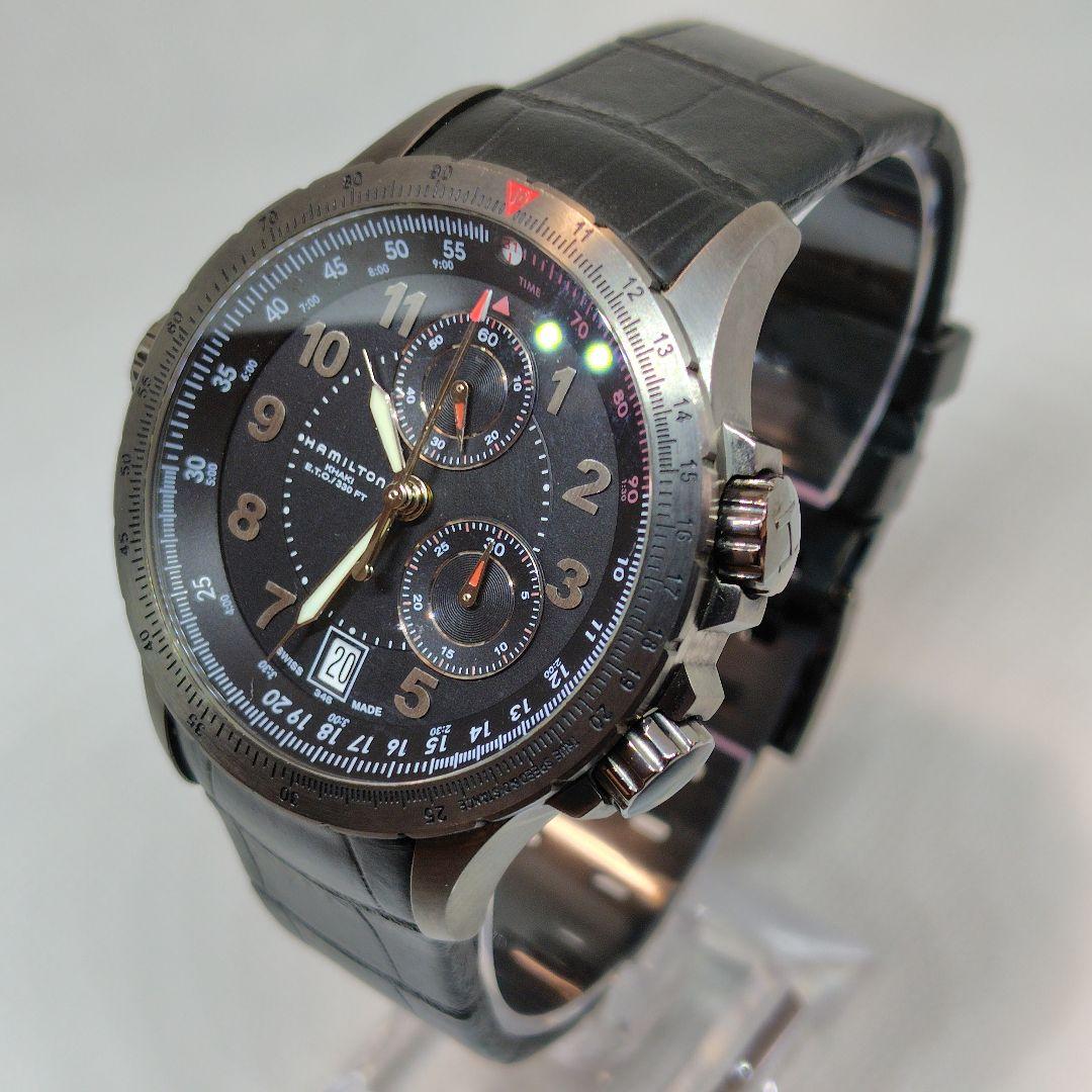 ハミルトン Hamilton 　カーキ ETO クロノグラフ