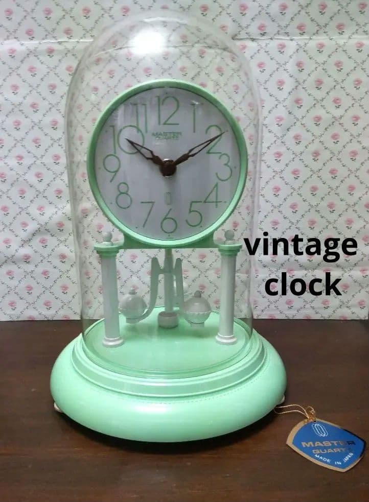 美品 ジャパンヴィンテージ 置時計 日本製 マスタークォーツ 未使用品 当時物