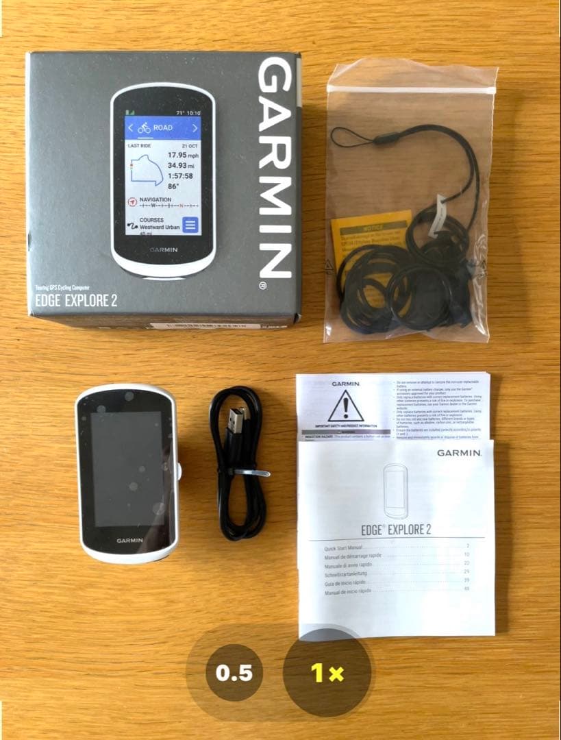 未使用　GARMIN EDGE EXPLORE 2 サイクルコンピューター