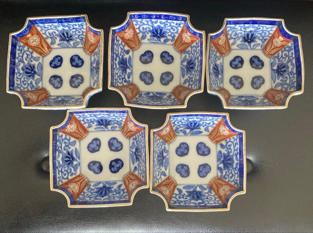 有田焼　深川製磁　かぶと唐草　小鉢　5客