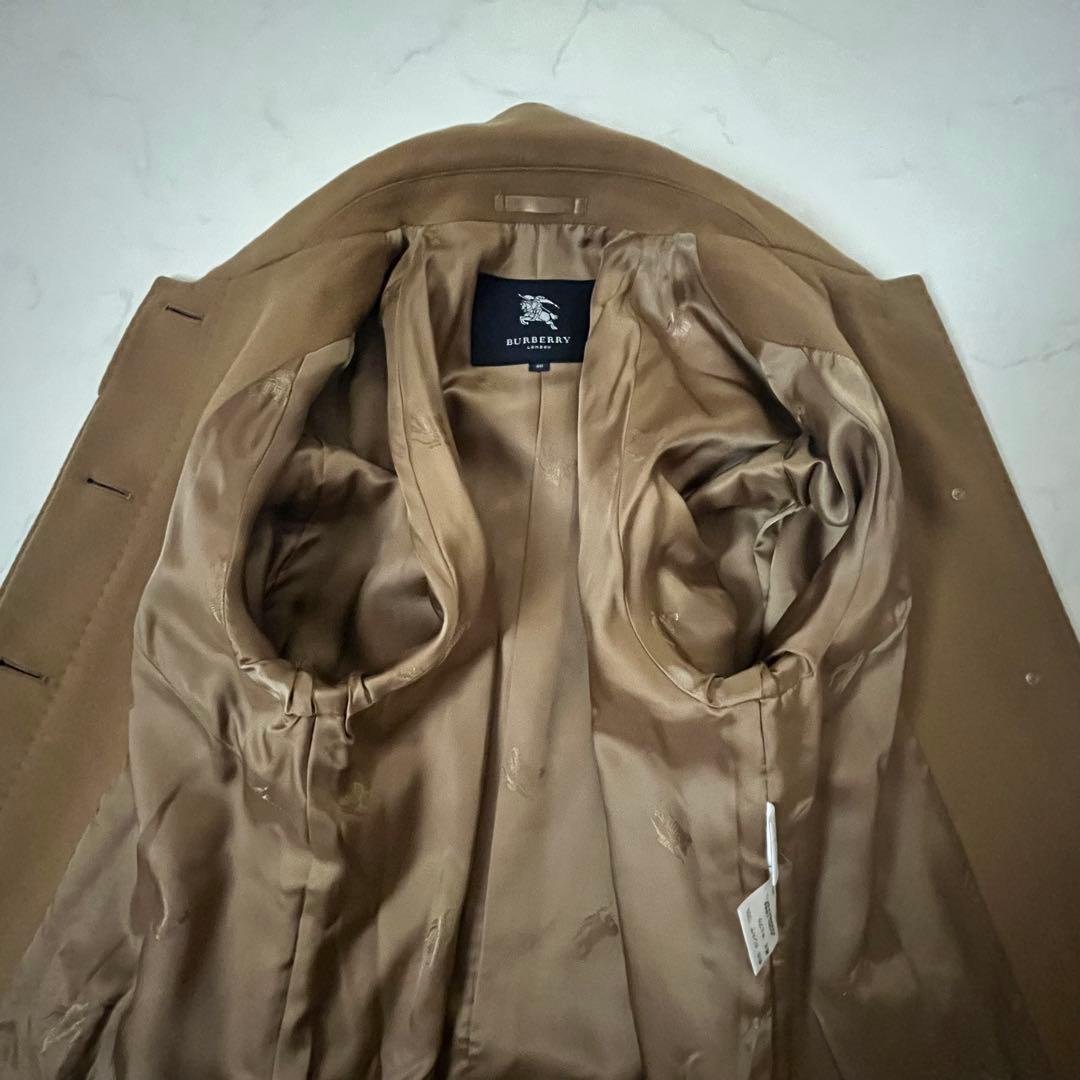 バーバリーロンドン　カシミヤ100%　ロングコート　シャドーホース　40