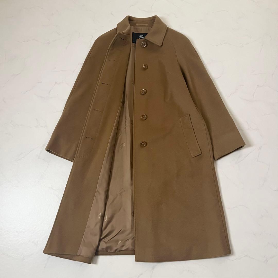 バーバリーロンドン　カシミヤ100%　ロングコート　シャドーホース　40
