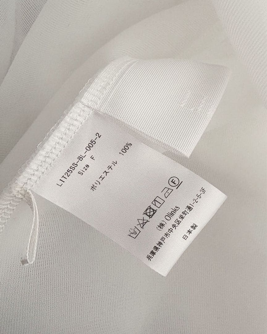 LIten Sheer Sculpture Tops シアー ブラウス