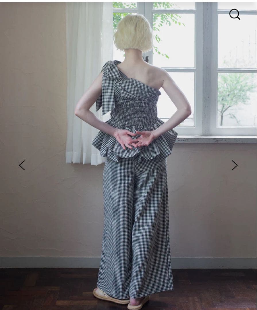 ranclic♡ 新品未使用2way ribbon peplum top