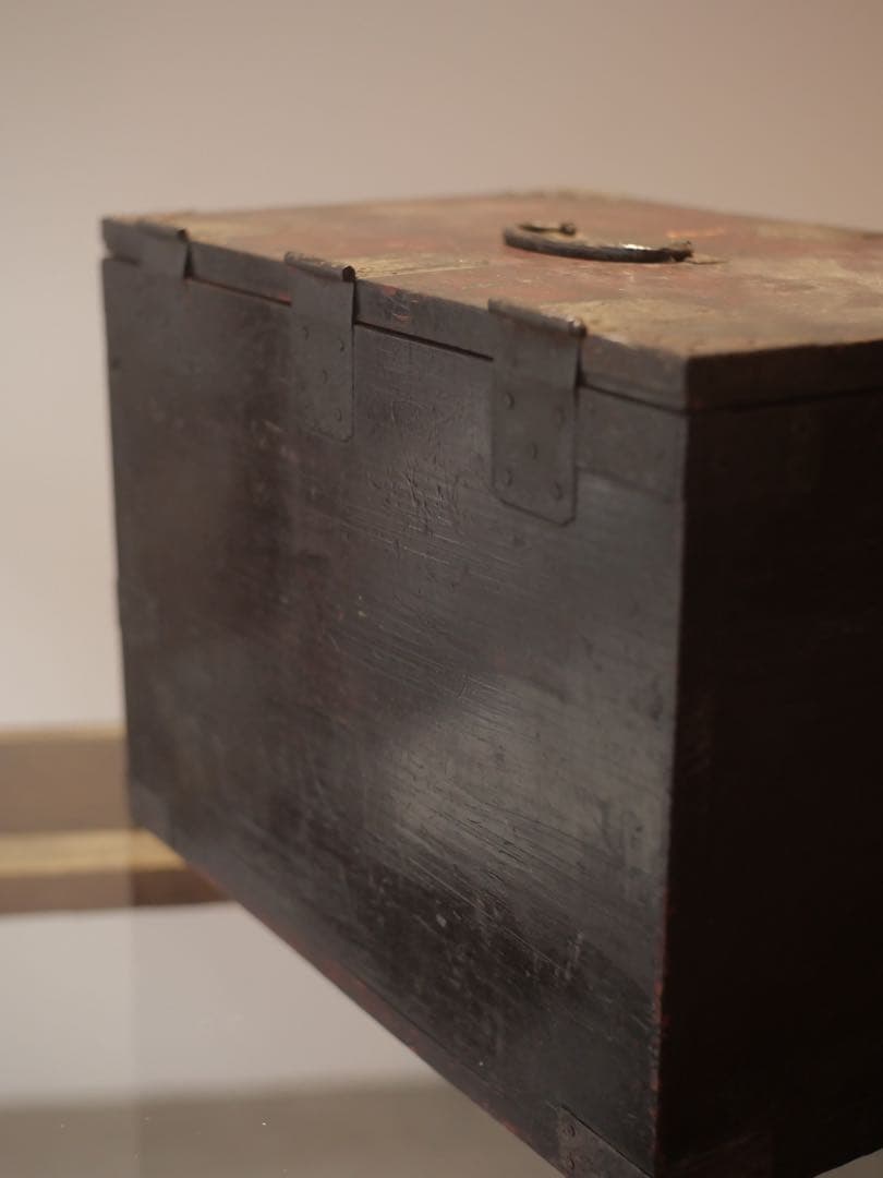 銭箱　硯箱　木箱　収納　小物入れ　民藝　古家具　古道具　アンティーク　昭和レトロ