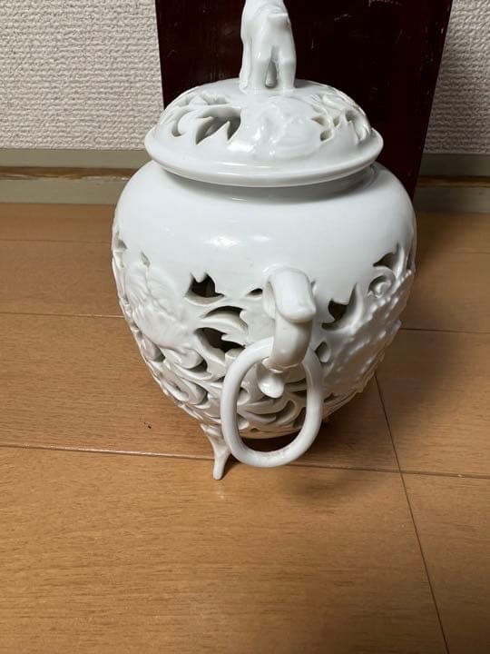 633  杉原一壷　白磁　香炉　　　　　有田焼
