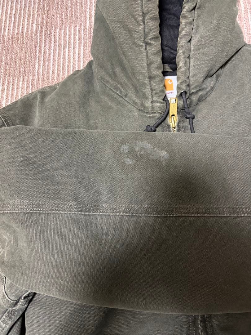 カーハートのアクティブジャケットJ130MOS モスグリーン　2000年代