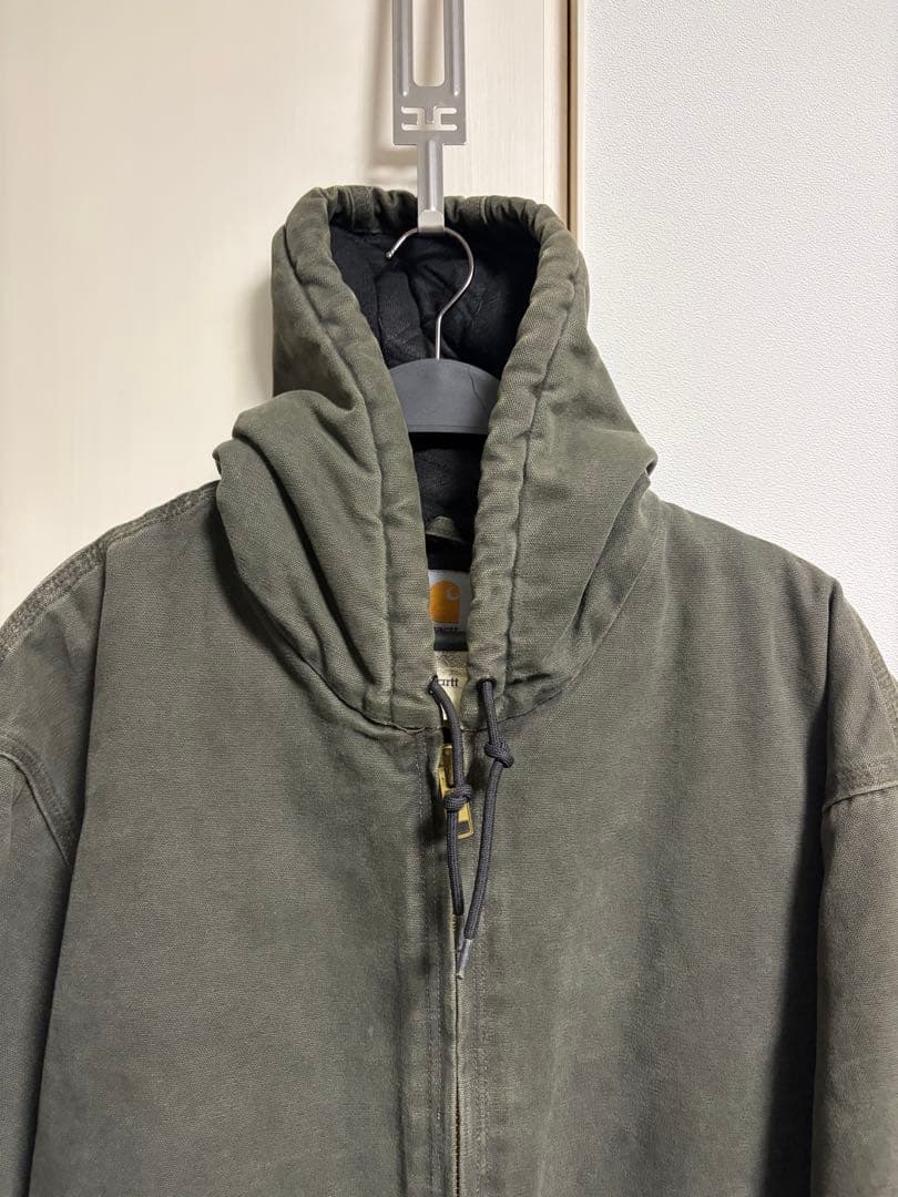 カーハートのアクティブジャケットJ130MOS モスグリーン　2000年代