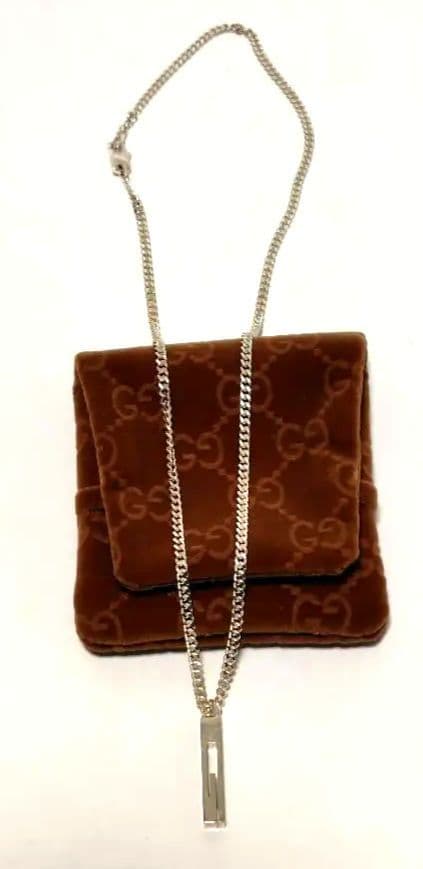 GUCCI シルバーネックレス 付属品完備
