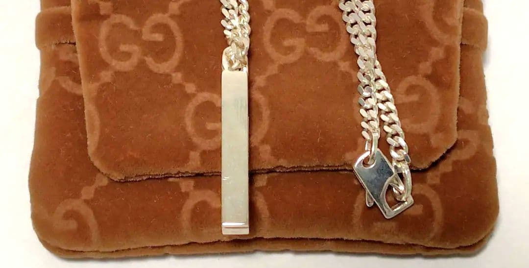 GUCCI シルバーネックレス 付属品完備