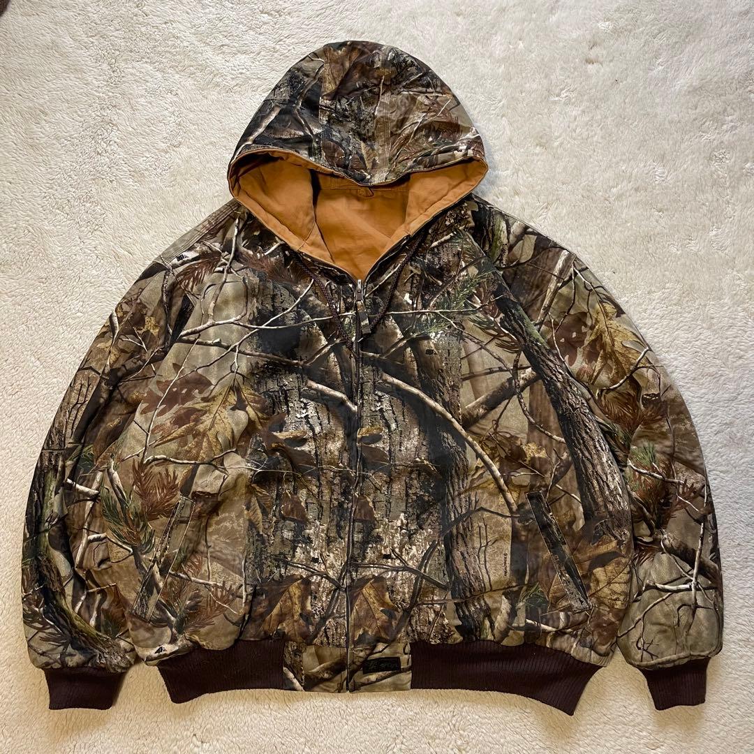 Vintage リバーシブル　リアルツリー　ダック　アクティブジャケット