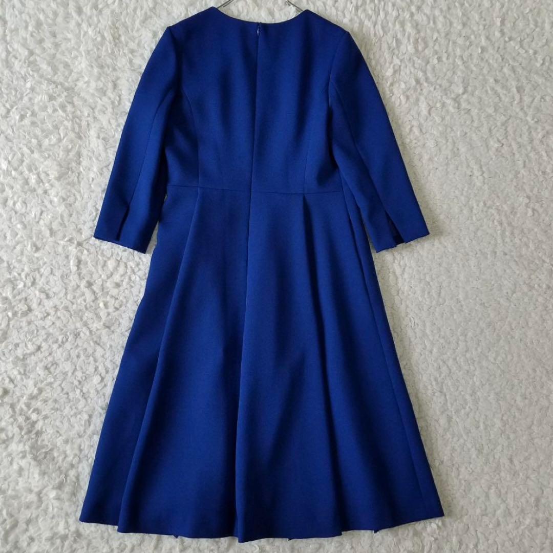 極美品✨アドーア ハイツイストアムンゼンドレス フレアワンピース ブルー