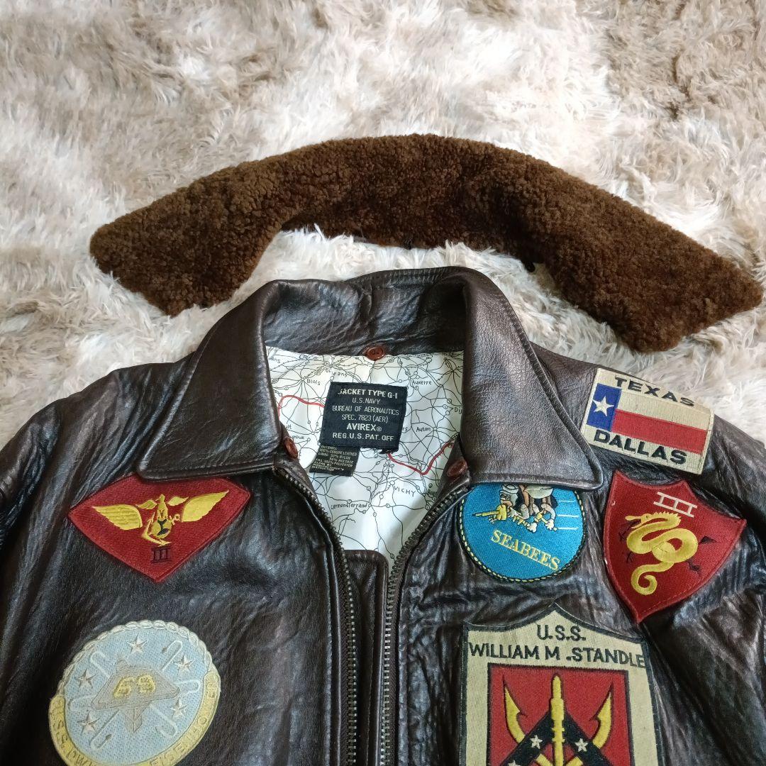 AVIREX G-1 トップガン フライトジャケット M ファー 脱着