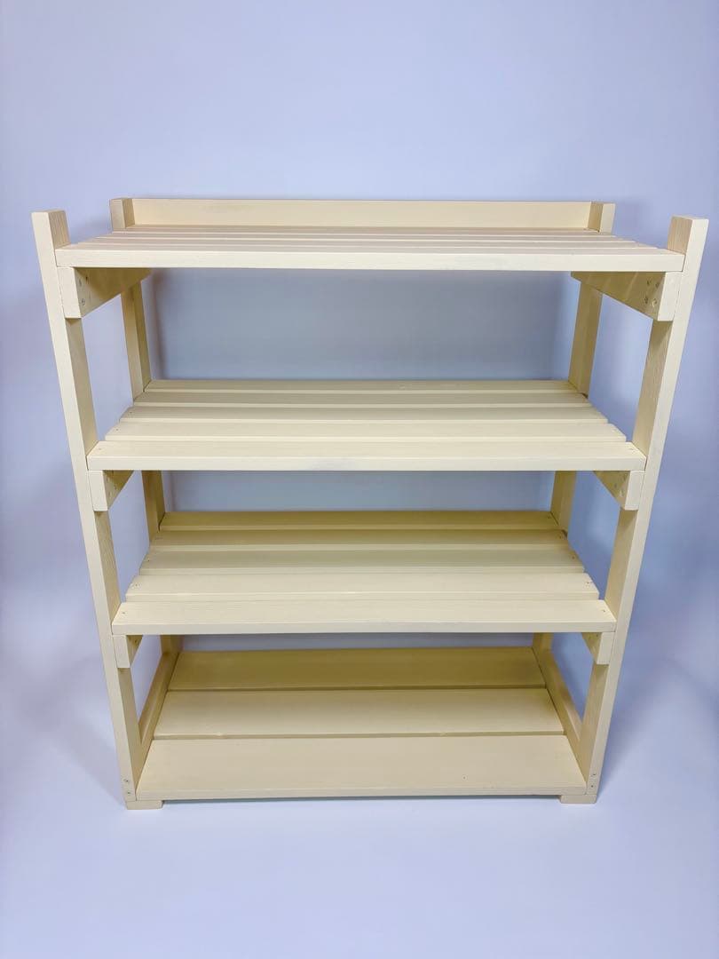 【ハンドメイド】木製4段　多肉棚プランターラック　屋外屋内OK