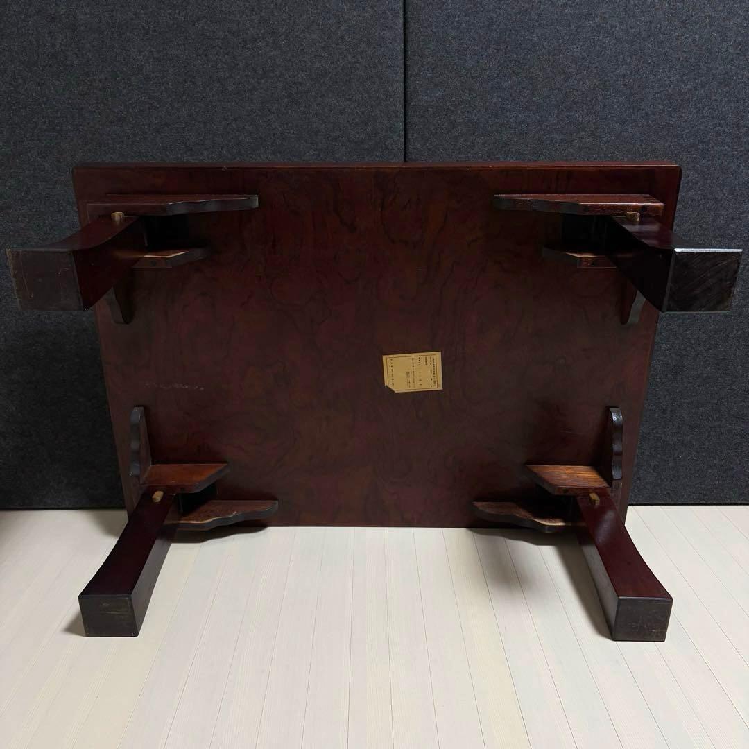 座敷机　レトロ　ちゃぶ台　折りたたみ　座卓　天然木　ローテーブル　ヴィンテージ