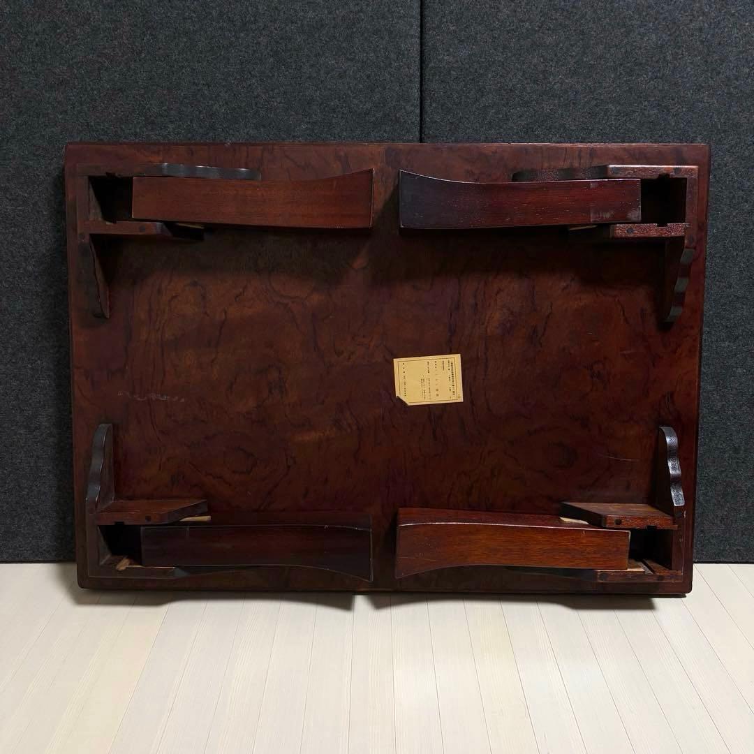 座敷机　レトロ　ちゃぶ台　折りたたみ　座卓　天然木　ローテーブル　ヴィンテージ