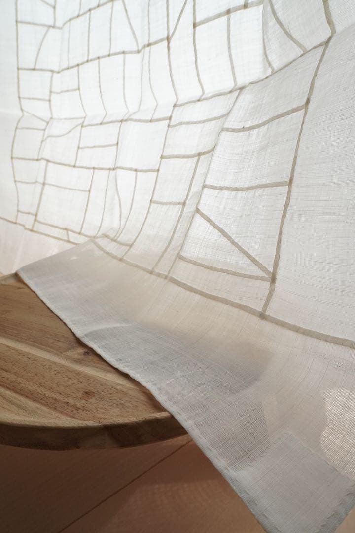 手縫い　ポジャギ　120×80 カフェカーテン　カーテン　暖簾