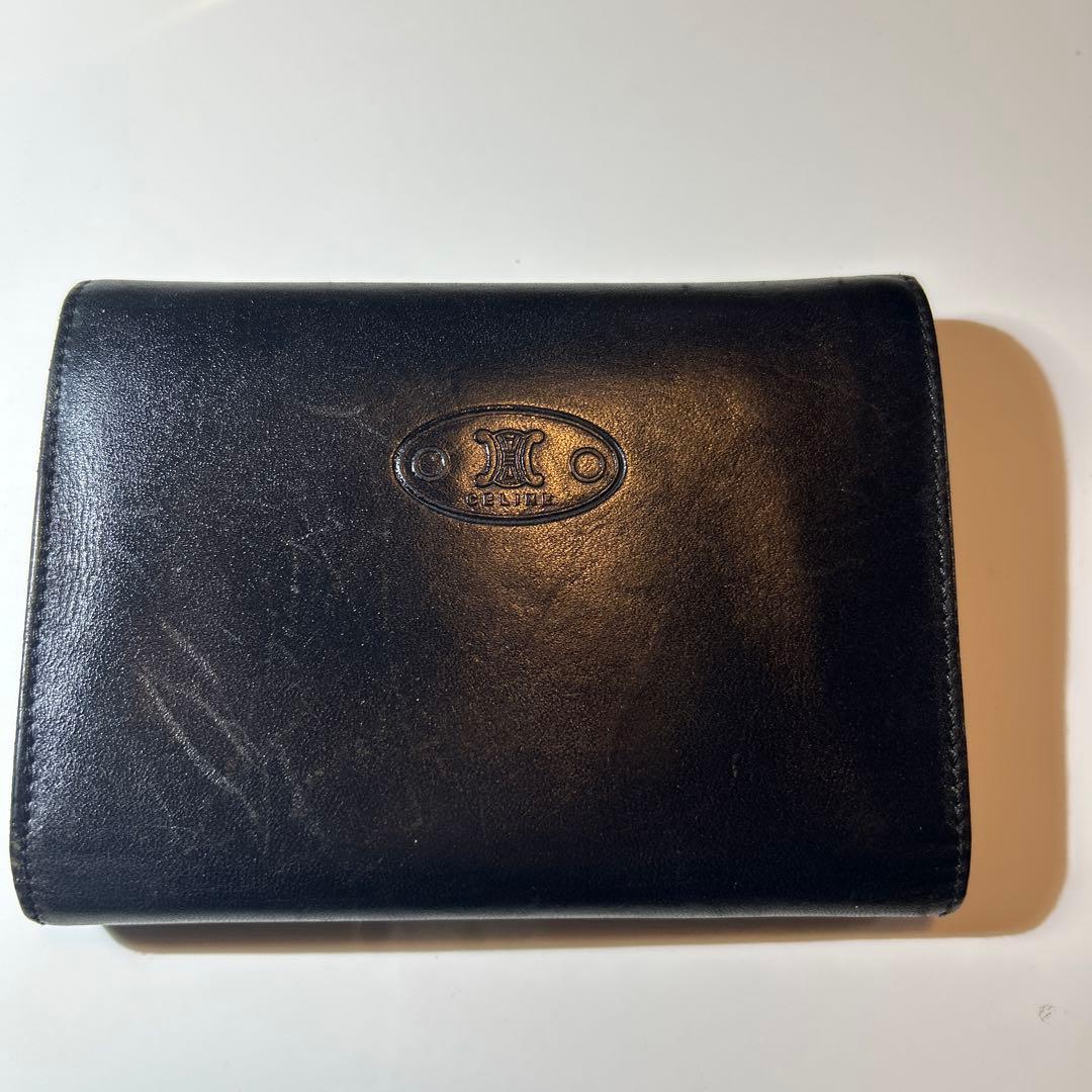 セリーヌ　三つ折り革財布