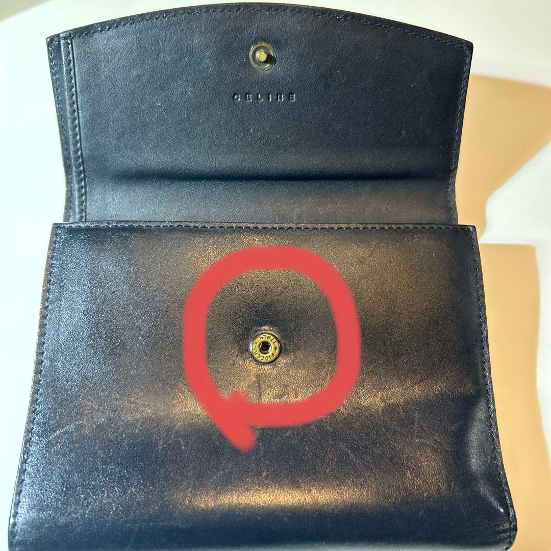 セリーヌ　三つ折り革財布