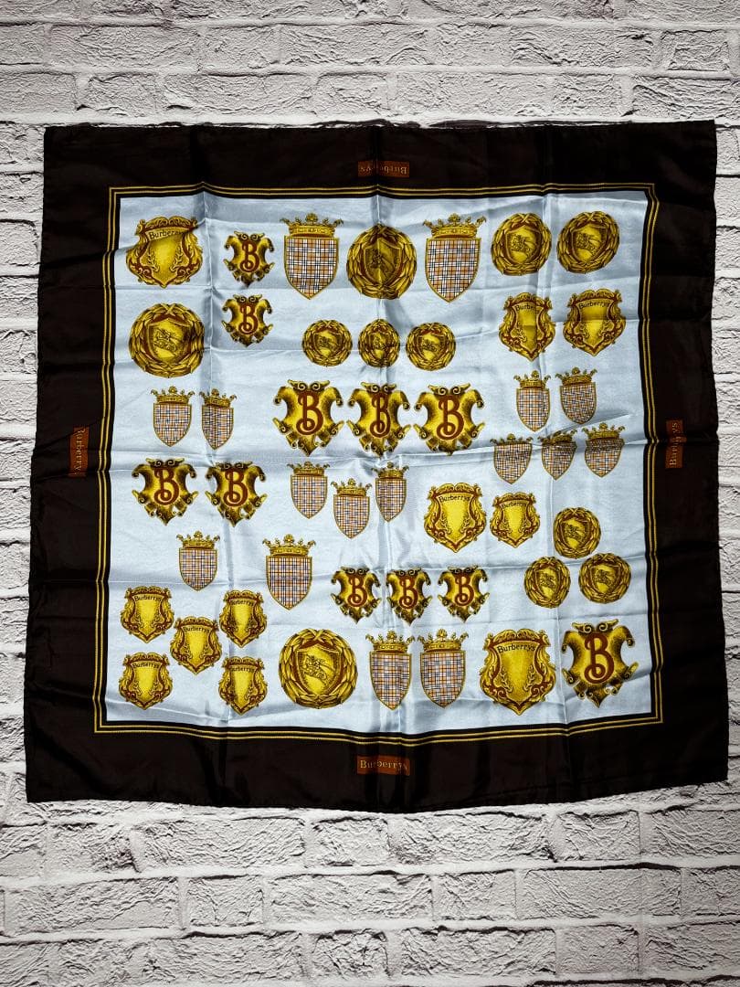 良品　BURBERRY　スカーフ　ｗ2825-1209-⑤-④