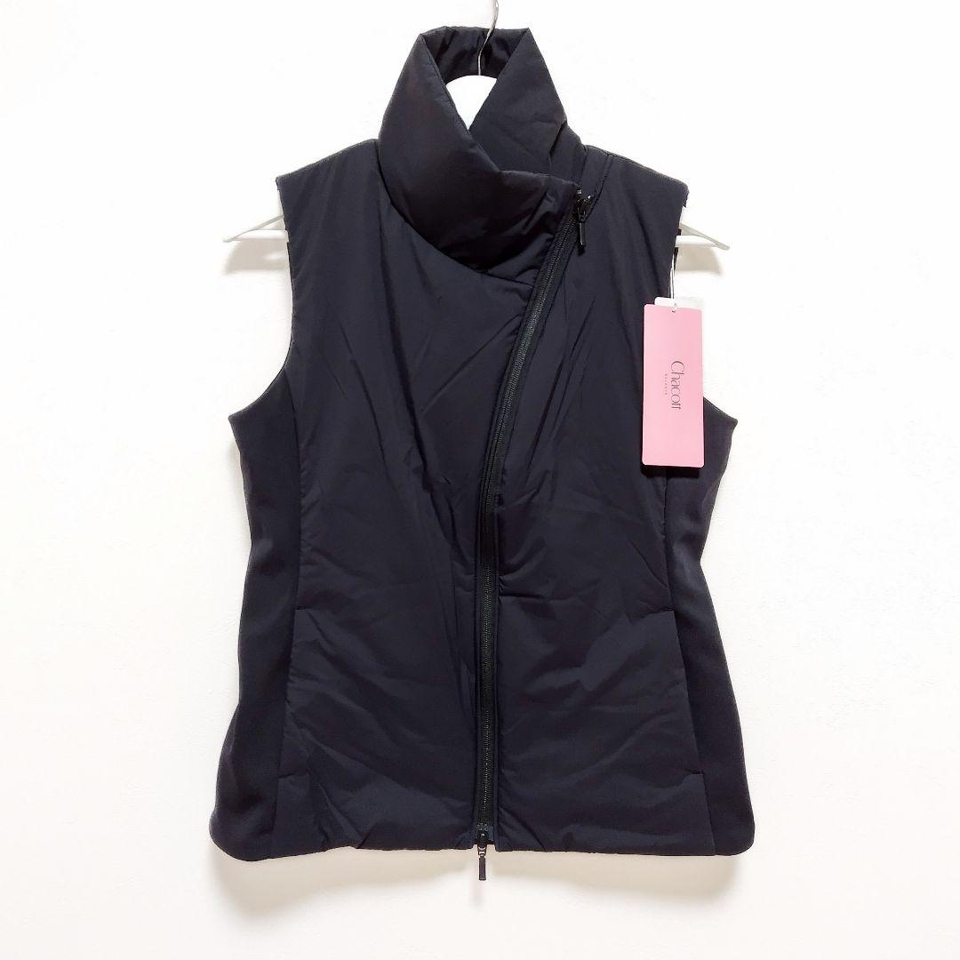 M Chacott 中綿ベスト 黒 未使用 ＊ バレエ ダンス ヨガ レディース